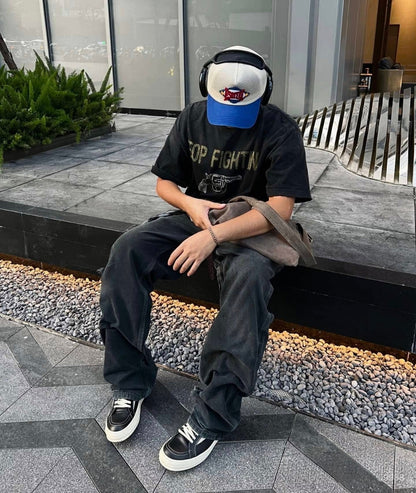 2-Knee Straight Cargo Pants