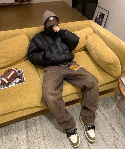 2-Knee Straight Cargo Pants