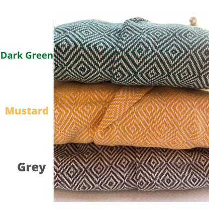 Turkish Cotton Diamond Bathrobe: Lightweight Spa Robe, Christmas Gift